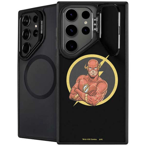 DC Comics The Flash Folded Arms Pose Galaxy S25 Ultra Kickstand Case